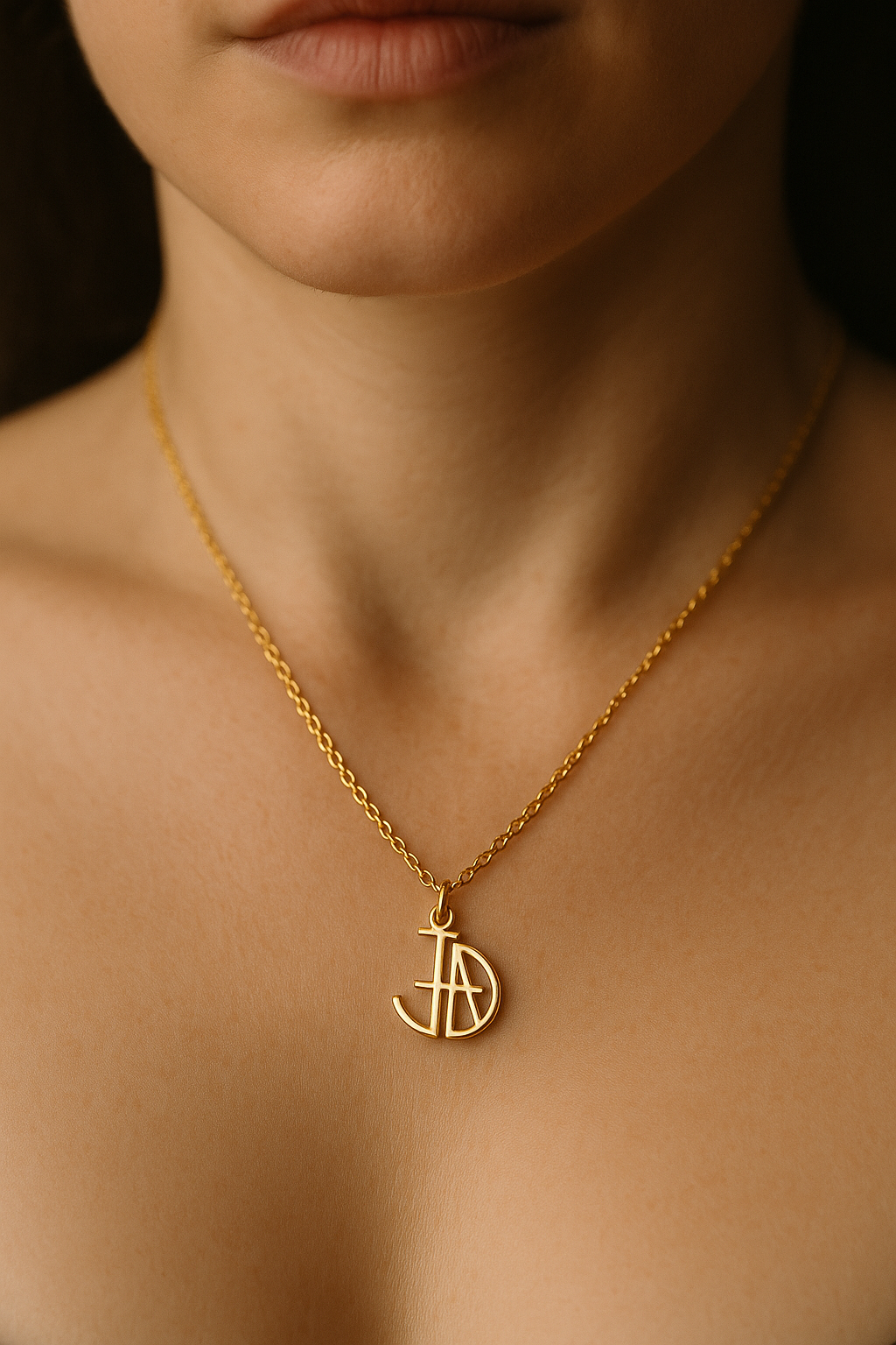 Collier prénom personnalisé en acier inoxydable or  Dayane Bijoux